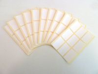 Minilabel Pack Of 90 , 31X19mm Rectangle , White Paper Labels , Permanent Adhesive Stickers Plain Multi Purpose Sticky Labels