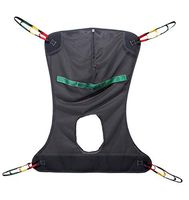 Lumex Full Body Sling with Commode Opening for Patient Lifts, Mesh Fabric, Medium, 450 Pounds, FMC114