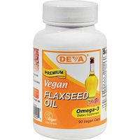 DEVA VEGAN VITAMINS FLAX SEED OIL,500MG,VEGAN, 90 VCAP