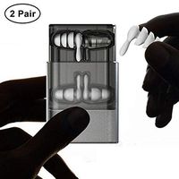 Hamkaw Noise Cancelling Ear Plugs, Reusable Silicone Ear Plugs High Fidelity Sound Reduction for Sleeping, Swimming, Concert, Travel, Shooting, 2 Pairs