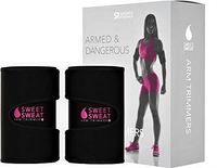 Sports Research Sweet Sweat Arm Trimmers for Men & Women | Increases Heat & Sweat Production to The Bicep Area | Includes Bonus Mesh Carrying Bag