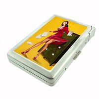 Vintage Retro Sexy Bridesmaid Party Cigarette Case with Built In Lighter Pin Up Girl-158