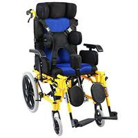 MLX Children's Wheelchair, Folding Portable Cerebral Palsy Rehabilitation Wheelchair Car Child Trolley (Size : Seat Width 39cm)