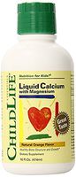 Child Life Liquid Calcium/Magnesium,Natural Orange Flavor Plastic Bottle, 2Pack ( 16 oz Each ) Kdkj4uX