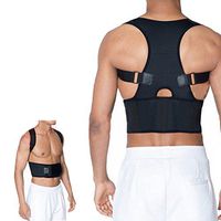 ROSENICE Correction Brace Posture Corrector Back Shoulder Belt for Adults Size M (Black)