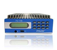 Fmuser Fu-15b 0w-15w Premium Professional Pc Control Fm Transmitter with Gp100 Antenna and Power Supply and Audio Cable
