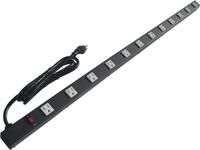 45" 12 Outlet Metal Power Strip