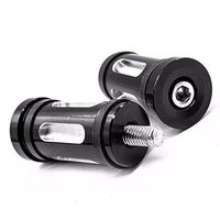 Frames & Fittings 2X Motorcycle Edge Cut Gear Shift Peg for Harley Dyna Sportster 883 1200 Softail Electra Glide - (Color: Black)