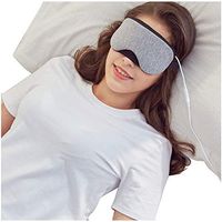 NANANA Warming Night Massage Mask, Electric USB Heated Eye Mask to Relieve Eye Stress, Warm Therapeutic Treatment for Dry Eye, Blepharitis, Relieve Dry Eye Syndrome, 20x9cm,A