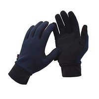 Yjdr Plus Velvet Thick Outdoor Travel Gloves Compression Lightweight Windproof Anti-Slip Warm Liner Cycling Work Gloves Men Women (Color : Blue, Size : L)