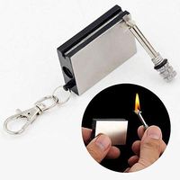 GOD-LOVE Lighter Permanent Metal Element Lighter Match Box Lighter Cigarette Camping Keyring Cool Novelty
