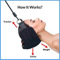Head Hammock & Cervical Neck Traction & Relaxation Sling & Best Portable Accessory for Neck and Back Pain Relief at Home, Office or While Traveling