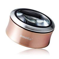 Smolia XC 3X LED Lighted Magnifying Glass Dome Magnifier Hands-Free USB Rechargeable - Gold