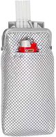 Silver Vintage Luxuriant Soft 3mm Metallic Mesh (Full Pack 120s) Cigarette Case Purse with Lighter Pocket