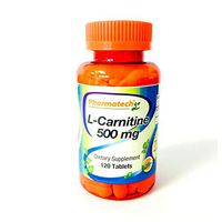Pharmatech ® L-CARNITINE 500 mg, Amino Acid, Supports Energy, Increase Performance, Gluten Free, Non GMO, Dietary Supplement, Made in USA, 120 Tablets