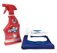 Resolve Carpet Spot Remover - Stain Remover, 22 fl oz Bottle, Carpet Cleaner Bundle with Scrub Brush and Microfiber Towel (Carpet Spot Remover)