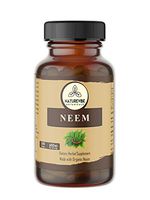 180 Capsules Organic Neem –100% Organic Neem Leaf Powder, 600mg Per Serving | Veg Capsules…
