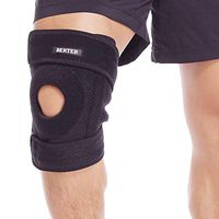 BERTER DIRECT Knee Support, Open Patella with Neoprene Knee Sleeve for Men, Women, Bursitis Pain Relief, Meniscus Tear, Rheumatoid Arthritis, Injury Recovery, Sprains & Swelling Black