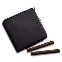 Portable Cigarette Case Holder Box with Lighter Jet Flame Gas Lighter Gadgets Refillable for Men Christmas Gift (Black)