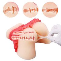 Lifelike Big A-s-s Silcone Dolls Lifesize Female Torso Enitity Dolls for Male Lifelike 3D Toys Aìrcràft Cup Men's Màstur?b?Tion Toys Sexy Artificial Pussy Stroker Silicone Cup Underwear,t-Shirt