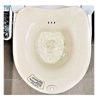 Wireless Smart Bubble Sitz Bath Tub, Integrated Bubble Generator + 1 Box of Wormwood (30 Tea Bags), Ivory