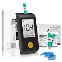 LHYCM Blood Glucose Meter Glucometer with Test Strips and Lancets Needles Blood Sugar Detection Medical for Diabetic