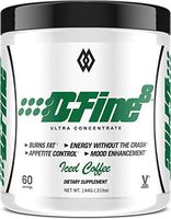 Musclewerks D-Fine8 - Fat Burner Thermogenic, Pre Workout Powder, Appetite Suppressant, Energy & Weight Loss Supplement for Men & Women - 60 Servings Vegan Friendly (Iced Coffee)