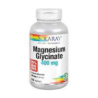 Solaray Magnesium Glycinate 400 mg | Healthy Relaxation, Bone & Cardiovascular Support | 68 Servings | 275 VegCaps