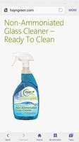 Non-ammoniated Glass cleaner ready To clean