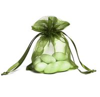 Sheer Organza Favor Bags - 3.5"x4.5" - Moss Green - 150 pack