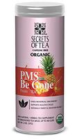SECRETS OF TEA PMS BE Gone Fruit Tea: PMS Relief Tea USDA Organic Loose Leaf in 20 Biodegradable Sachets, Eases Discomfort & Supports Healthy Cycle, 40 Servings, USDA Organic, Caffeine Free