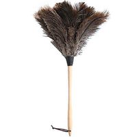 LCYCN Natural Ostrich Feather Dusters,Wooden Handle Easy to Clean and Reuse Cleaning Brush Tool