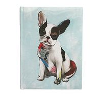French Bulldog Themed Lined Hard Covered Journal Notebook 8.5" x 6.25"
