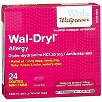 Walgreens Wal-Dryl Allergy Relief Coated Mini Tabs, 24 ea