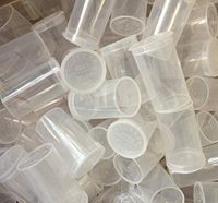 19 DRAM POP TOP Bottles Qty CASE Size Count Rx Pill Prescription Vials Crafts Coins Film Storage Medicine MMJ 420 CONTAINERS & Made in USA (225 PCS, Clear - Transparent)