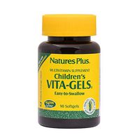 NaturesPlus Childrens Vita-Gels - 90 Easy to Swallow Softgels - Natural Orange Flavor - Childrens Multivitamin & Mineral Supplement for Health, Energy - Gluten-Free - 90 Servings