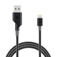 nonda ZUS Super Duty Charging Cable Carbon Fiber Edition, 4ft/1.2m, iPhone Charging Cable, MFi Certified for iPhone X/8/8 Plus/7/7 Plus/6/6 Plus/5S (Black), 180-degree