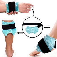 Ankle/Sport Foot Ice Therapy Wrap,Hot Cold Ice Gel Pack with Adjustable Brace for Sprained Ankles, Plantar Fasciitis, Achilles,tendonitis, and Swelling Feet,Microwaveable, Freezable and Reusable