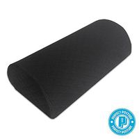 *New* Half Moon Wedge Pillow Bolster for Back Pain, Leg Pain, Pregnancy, Hip and Joint Pain - Orthopedic Memory Foam, Quilted AngelSoft Fabric by Perfect Posture(1-Count, Firm)