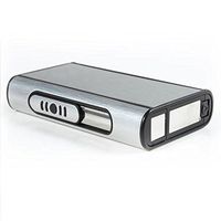 Cigarette Case/Cigarette Holder/Cigarette Box with Lighter Pocket Aluminum Metal Automatic Ejection Tobacco Storage Case