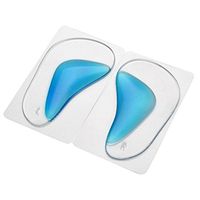 Silicone Arch Support Insoles, 2 Pairs/Set Foot Arch Orthotic Cushion Shoe Insoles Pads for Heel Pain Bone Spur & Achilles Pain Gel Heel Cushions and Cups Pad & Shock Absorbing Support（01）