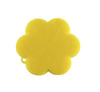 Kuhn Rikon 23023 Stay Clean Flower Silicone Scrubber, 4.5", Yellow