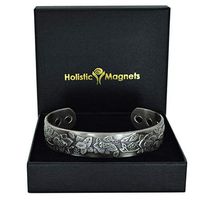 Holistic Magnets® Womens Copper Bracelets for Arthritis Tarnish-Free Solid Copper Magnetic Bracelet Tendonitis Joint Wrist Pain Relief Healing Bangle Gift Boxed-EFP (L: Wrist 7.7-8.75 inch)