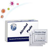 Jemo Alcohol Pads,Alcohol Prep Pads Wipes,75% Individually Wrapped Alcohol Wipes Pack for Smartphone&Portable Devices Cleaning,Thick Alcohol Swabs Myopia Lens Wipe (100pcs)