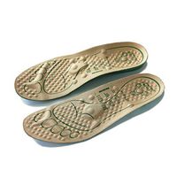 Magnetic Insoles, Acupressure Shoes Insoles Improve Immunity for Middle-Aged and Elderly Massage Foot Therapy Relief Pain (5 M US Men/7 M US Women, Brown 38)