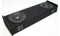 Compatible with Ford F-150 97-99 Extended Cab Truck Dual 12" Kicker C12 Subwoofer Sub Box Enclosure 600 Watts Peak