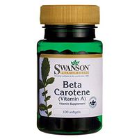 Swanson Beta-Carotene (Vitamin A) 25000 Iu (7500 mcg) 100 Sgels