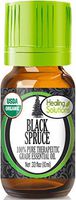 Organic Black Spruce Essential Oil (100% Pure - USDA Certified Organic) Best Therapeutic Grade Essential Oil - 10ml
