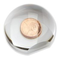 Carson LumiDome and LumiDome Plus 2x Power Acrylic Ball Loupe Magnifiers (LD-33 and LD-75), 2.5 Inch Base LD-75