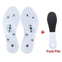 Magnetic Therapy Insoles - Acupressure Magnetic Massage Insoles Foot Reflexology Anti-Plantar Fasciitis Relief Pain Breathable Shoes Insoles Washable and Cutable Fit for Men Women Size Unisex 1 Pair